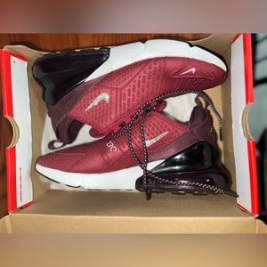 Burgundy Crush Nike Air Max 270 With Swarovski Diamonds (GS) Size 7Y
